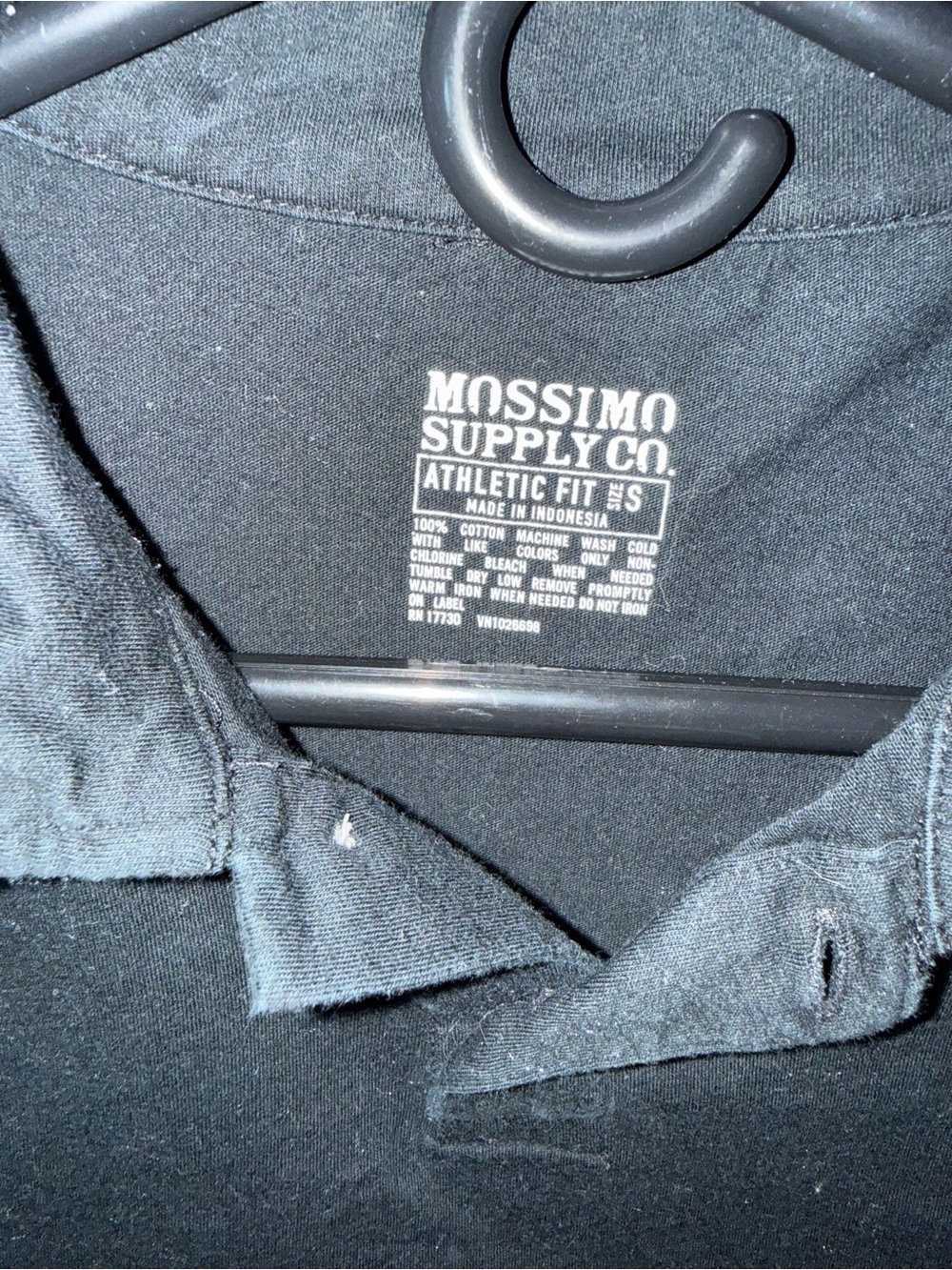 Mossimo Supply Co. Men's Black Polo Shirt - Solid Black - Picture 2 of 3